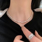 【大人風】金アレ対応素材　S925コーティング silverring   ネックレス