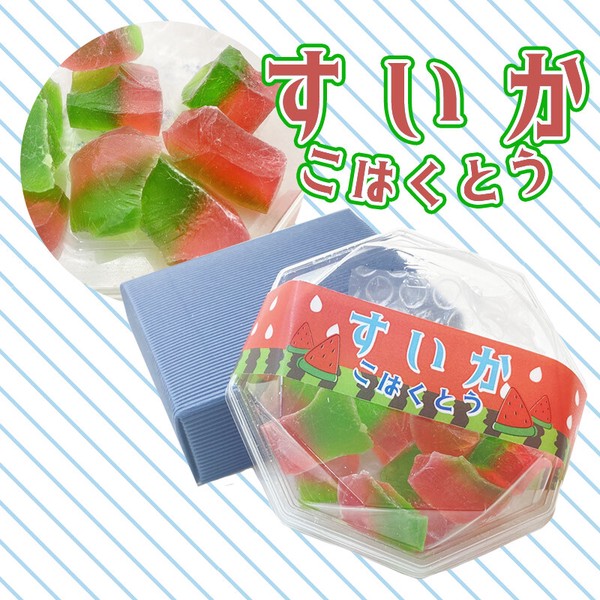 新商品 スイカ 琥珀糖 90g レトロ 可愛い 美味しい すいか味 ASMR SNS