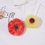 花のヘアピン アセテートプレート 韓国 気質のヘアアクセサリー