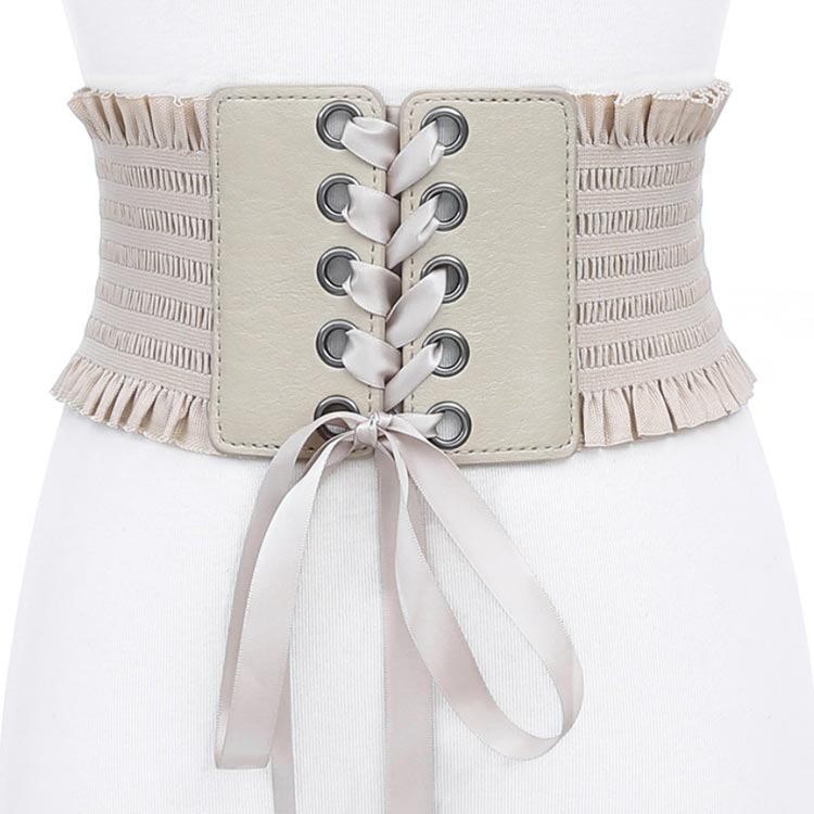 ゴムベルト レディース リボンベルト 太ベルト サッシュベルト