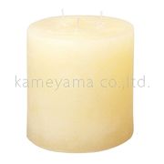 kameyama candle ラスティクラウンドラージ 「 アイボリー 」 キャンドル