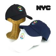 　NYCライセンスカクテル刺繍ローキャップ　ヤング帽子
