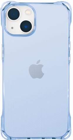 iPhone14/13対応 NEWT 4ホールケース ブルー i36FiJS02