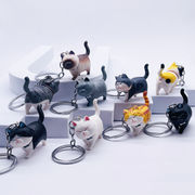 9色 猫のキーホルダー  かわいい  キーチェーン  猫雑貨