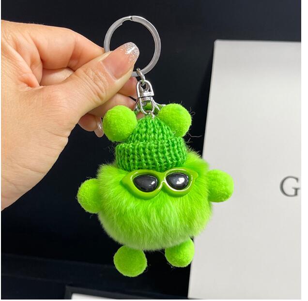 グリーン♪キーホルダー バッグチャーム キーホルダー 可愛い バッグチャーム アクセサリー キーチェーン