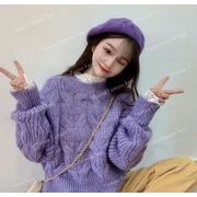 秋冬新作　ニット レディース  ニットセーター  ゆったり トップス