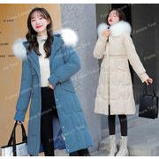 新しい韓国のファッション★女性の厚い綿のコート★ゆるい冬のコート★ロングコート裏毛付き★M-2XL