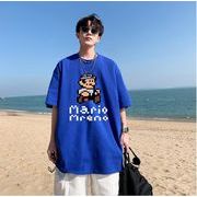 韓国風　メンズ夏新しい　半袖Tシャツ， 気質ファッションTシャツ★ Tシャツ★S-5X