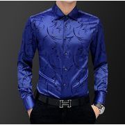 秋新しい　韓国風   メンズ長袖シャツ  ，メンズスリムシャツ   春秋気質シャツ  通勤★M-5X