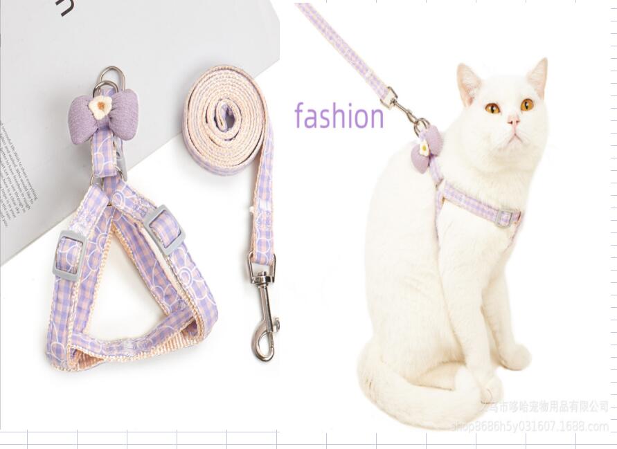 ペット用品　韓国風　トラクションロープ，ペットリーシュ   可愛い  猫，犬用トラクションロープ