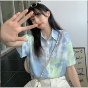 韓国風　レディース　シャツ　夏新しい，気質，ファッションシャツ　学生ポロシャツ★S-X