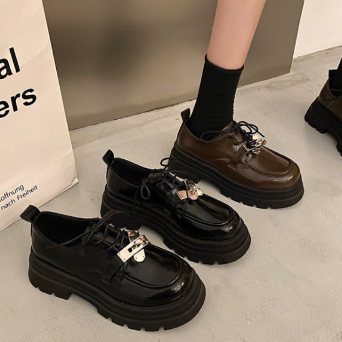 別オク取り置きパンプス モカシンタイプ ブラック 22.5
