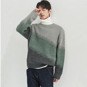2022 秋冬新作   メンズ ニットトップ  韓国風ファッションプルオーバーセーター★M-3X