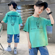 【2023秋新作】韓国子供服　半袖Tシャツ　かわいい　宇宙飛行士デザイン　90－170cm