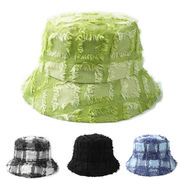 新しい・ファッションの格子・日系バケツキャップ・暖かく・ファッション帽