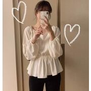 2023春秋新作 トップス 女 レディース 長袖 シャツ ブラウス インナー