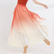 D00282ダンス dance 古典舞踊ズボン女性民族風 ワイドスカート練習服