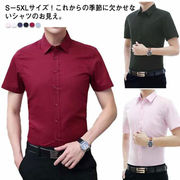 夏 ワイシャツ 半袖 メンズ ビジネスシャツ ブラウス 形態安定 ボタンダウン シャツ 春