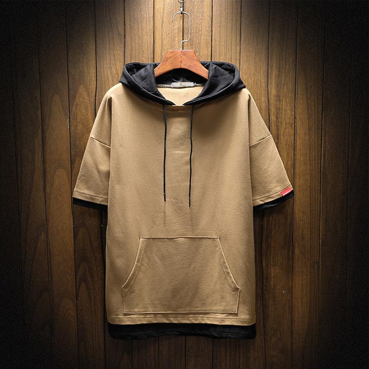 tシャツ メンズ フード付 半袖パーカー 送料無料 半袖 メンズ パーカー