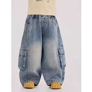 2026 新作 韓国風  子供服   ベビー服  ボトムス  男女兼用 デニム ズボン  ジーンズ ロングパンツ
