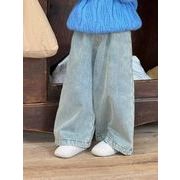 2025冬新作 韓国風  子供服  長袖   ベビー服   ボトムス デニム  ズボン  ジーンズ ロングパンツ
