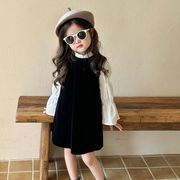 【2023秋新作】韓国風子供服  キッズ 女の子 かわいい ベビー服 ワンピース　インナーシャツ