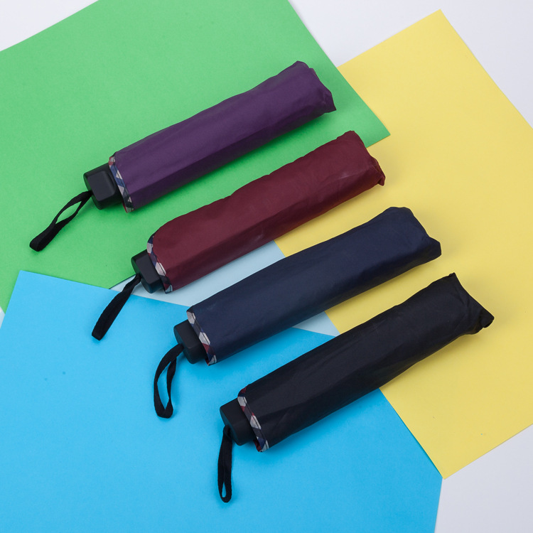 メーカー卸売三つ折りラッピング傘折りたたみ日よけ傘日傘抗紫外線日傘広告傘式典を増加します。工場卸売