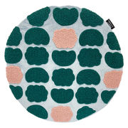 キッピス　サガラ刺繍チェアパッド（1P）　グリーン