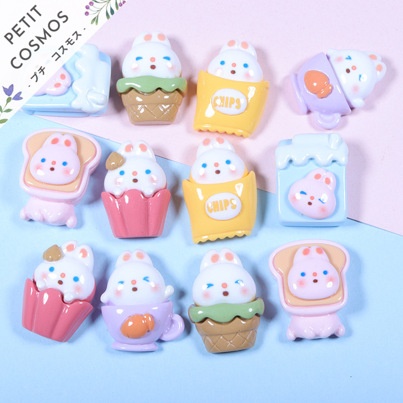 最も優遇 ミニチュア ドールハウス 心強い デコパーツ うさぎ パン トースト ドールハウス用アクセサリ