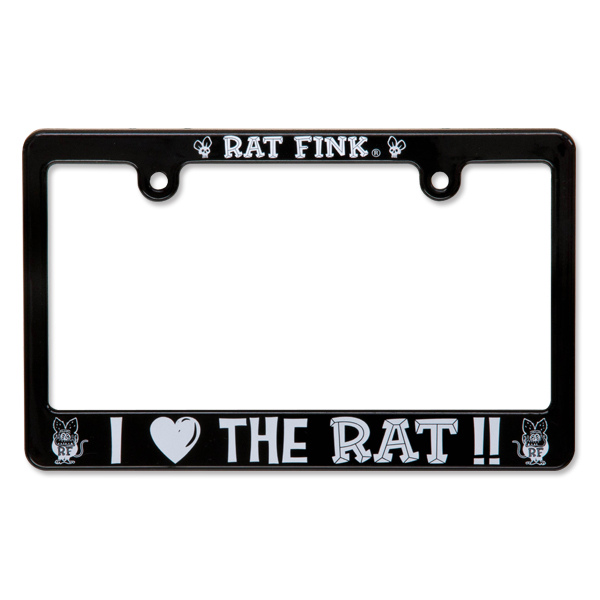 ラットフィンク バイク用 ライセンスフレーム I LOVE THE RAT RATFINK RAF206IL