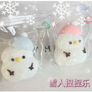 雪だるま スクイーズ   スクイーズおもちゃ 模型グッズストレス解消玩具 スクイーズ玩具 撮影道具