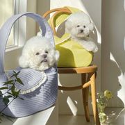 【春夏新作大人気】ペットバッグ 軽装 小型犬ペット 外出バッグ 斜めかけ