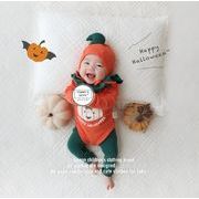 Happy Halloween ハロウィン  子供服 ハロウィン衣装   韓国風子供服 ベビー服 ロンパース+帽子