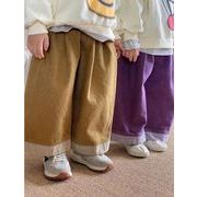 2023新作子供服 韓国子供服 ズボン  キッズ服 子供服 ズボン  コーデュロイのパンツ 90-140cm