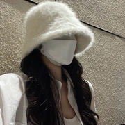 ★4色★　バケットハット　ins撮影　ファーハット　秋冬キャップ　韓国デイリーファッション