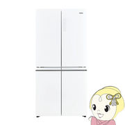 [予約]冷蔵庫 標準設置費込 ハイアール 470L 4ドア冷蔵庫 フレンチドア クリスタルホワイト JR-GX47A-W