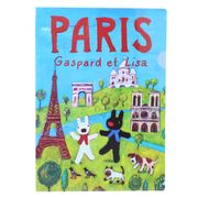 リサとガスパール A4クリアファイル PARIS