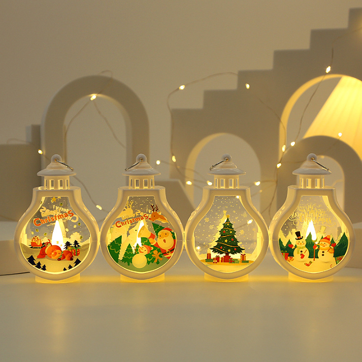 ランタン クリスマスLED ライト サンタクロース ツリー