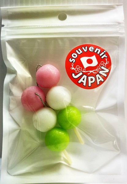 ちょこ　スクイーズ お土産スクイーズ JAPANシール 三色だんご インバウンド商品