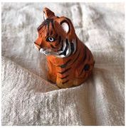 置物 木製 木彫り 雑貨 インテリア飾り かわいい　プレゼント tiger
