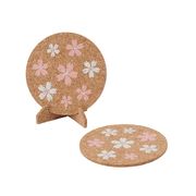 【Made in Japan】コルクコースターセット桜