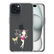 iPhone15 側面ソフト 背面ハード ハイブリッド クリア ケース ピーターパン 妖精 3