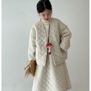 カジュアル    コート+スカート    2点セット    キッズ服     韓国風子供服