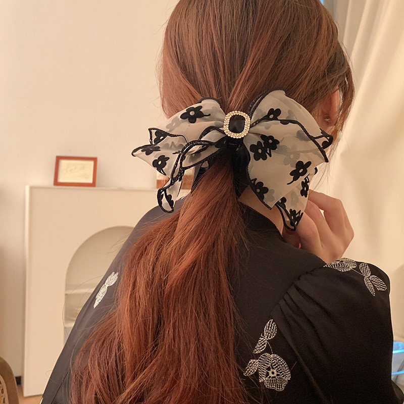 韓国の弓のヘアピン、女性の後ろの頭のクリップ、クリップの頭飾り2022新しい