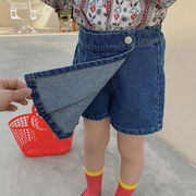 ファッションガールズスカート デニムキュロット 夏の人気 ショーツ 韓国の子供服