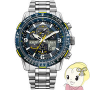 腕時計 プロマスター エコ・ドライブ電波時計 ブルーエンジェルスモデル JY8078-52L メンズ シルバー ・