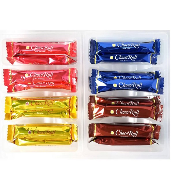 義美 (イーメイ) 食品 チョコロール 4種アソート 24本入り