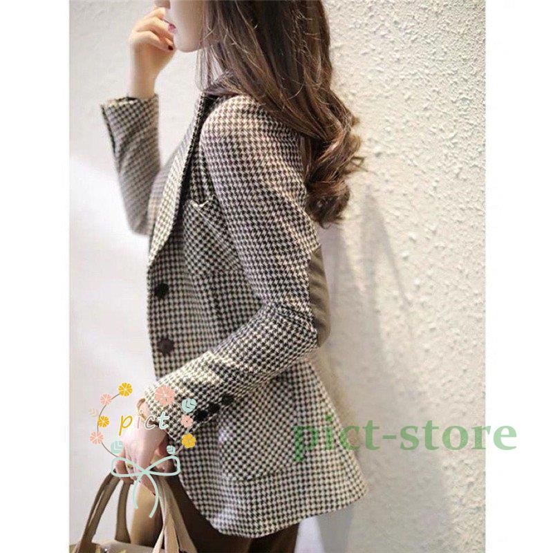 ラボット服/ハンドメイド 千鳥柄レイヤードジャケット千鳥柄レイヤードジャケット ラボット LOVOT ラボットの服ハンドメイド 千鳥柄レイヤード