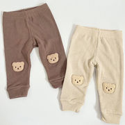 【KID】韓国風子供服 ベビー服 　春秋　全2色　熊柄　可愛い　ロングパンツ　パンツ