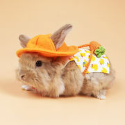 ウサギ 服 ハーネス PU  帽子 ショルダーバッグ 可愛いうさぎ服 調節可能 簡単着脱